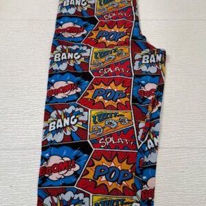 Comic Pop Art Print Leggings – Bang Boom Pop   FABULEGS size XL